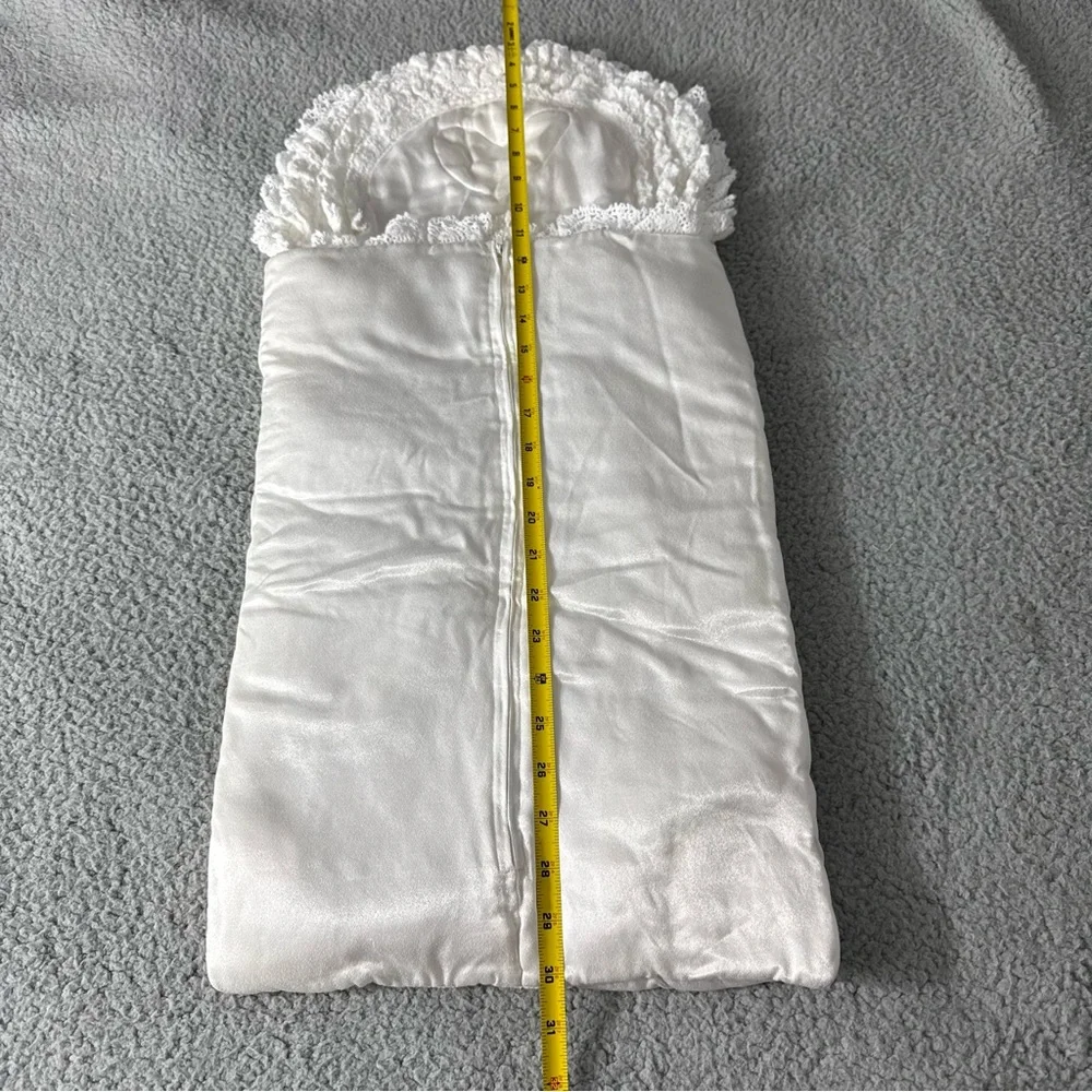 Vintage Luxurious White Baby Sleeping Bag Bunting‎